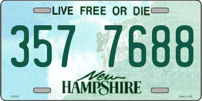 NH license plate 3577688