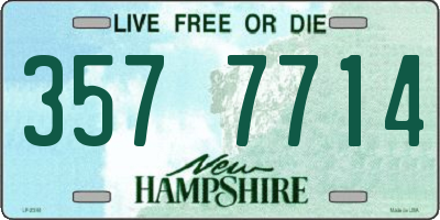 NH license plate 3577714