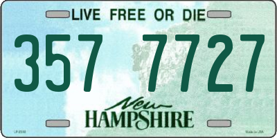 NH license plate 3577727