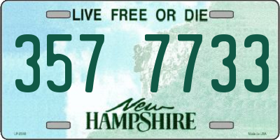 NH license plate 3577733