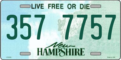 NH license plate 3577757