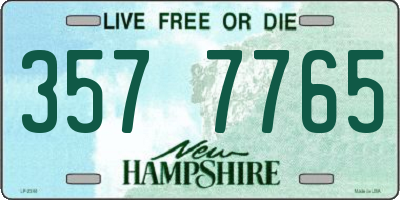 NH license plate 3577765