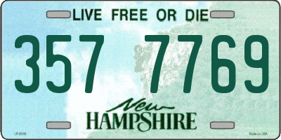 NH license plate 3577769