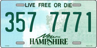 NH license plate 3577771