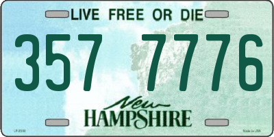 NH license plate 3577776