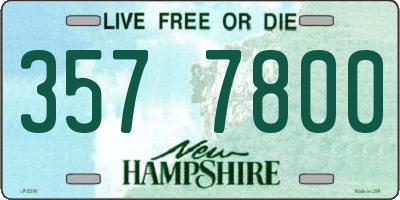 NH license plate 3577800