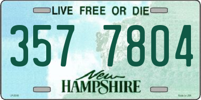 NH license plate 3577804