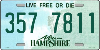 NH license plate 3577811