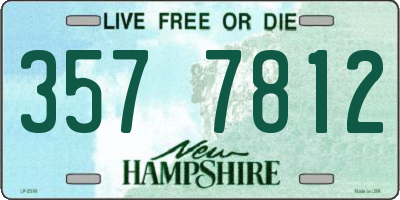 NH license plate 3577812