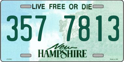NH license plate 3577813