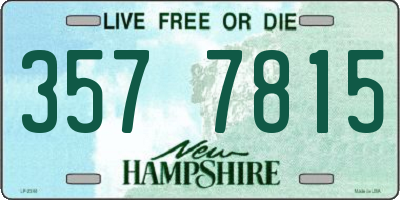 NH license plate 3577815