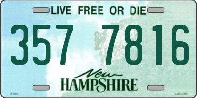 NH license plate 3577816