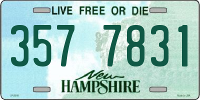 NH license plate 3577831