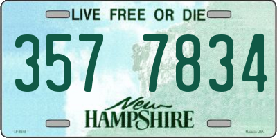 NH license plate 3577834