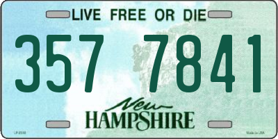 NH license plate 3577841