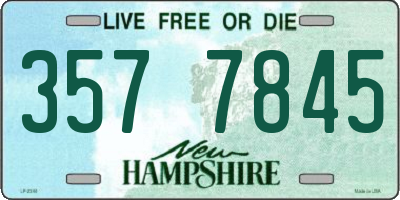 NH license plate 3577845