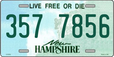 NH license plate 3577856