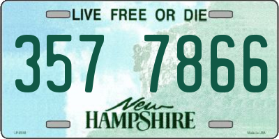 NH license plate 3577866