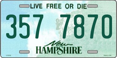 NH license plate 3577870
