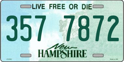 NH license plate 3577872