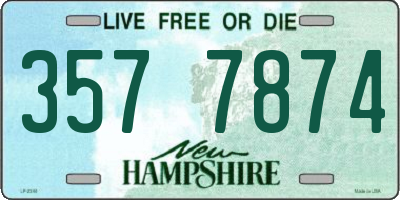 NH license plate 3577874