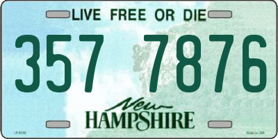 NH license plate 3577876