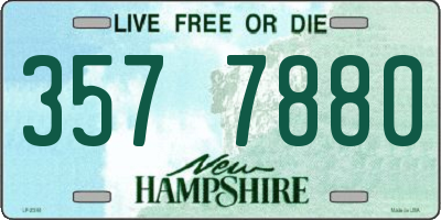 NH license plate 3577880