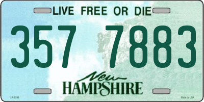 NH license plate 3577883