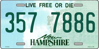 NH license plate 3577886