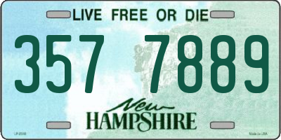 NH license plate 3577889