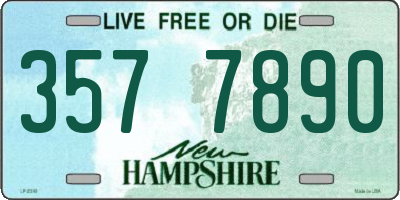 NH license plate 3577890