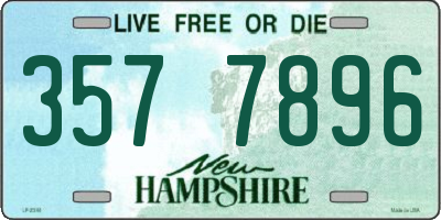 NH license plate 3577896