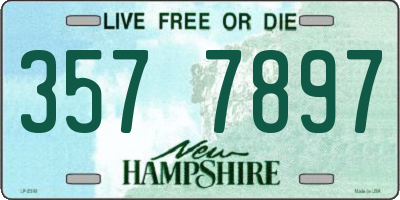 NH license plate 3577897