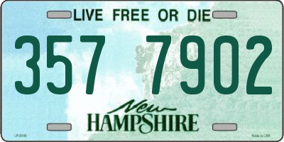 NH license plate 3577902