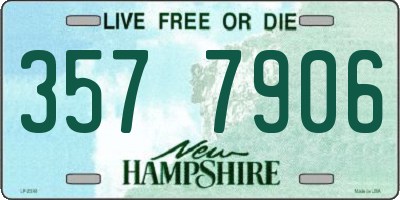 NH license plate 3577906