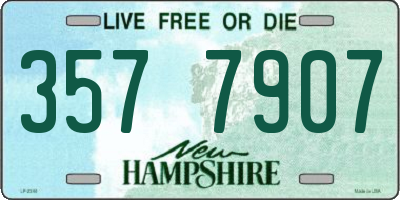 NH license plate 3577907