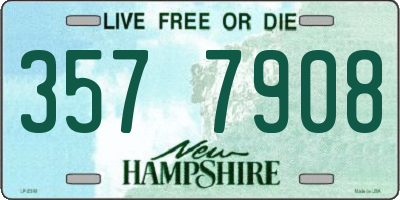 NH license plate 3577908