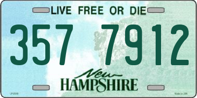 NH license plate 3577912