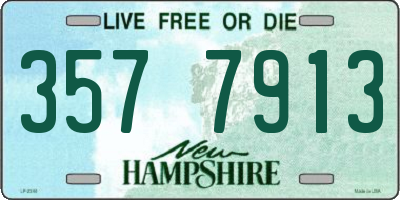 NH license plate 3577913