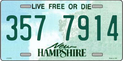 NH license plate 3577914