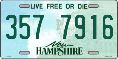 NH license plate 3577916