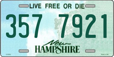 NH license plate 3577921