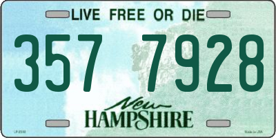 NH license plate 3577928