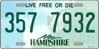 NH license plate 3577932