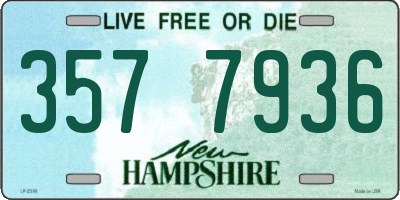 NH license plate 3577936