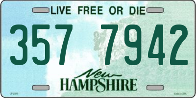 NH license plate 3577942