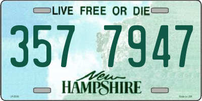 NH license plate 3577947