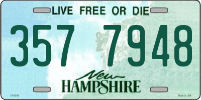 NH license plate 3577948
