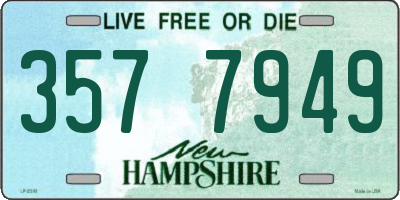 NH license plate 3577949