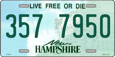 NH license plate 3577950
